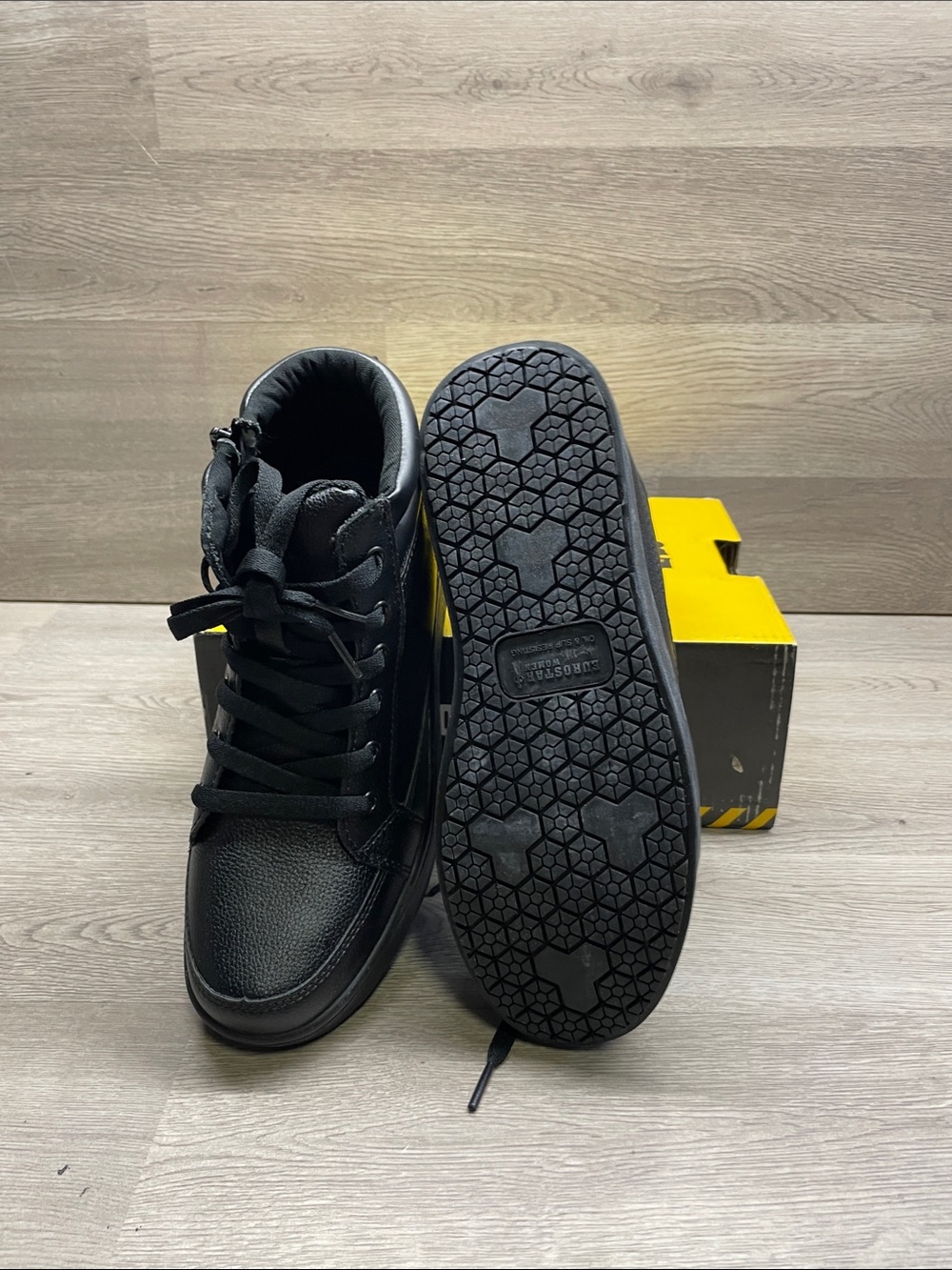 Women's Black High-Top Sneakers — Classic All-Day Comfort #610